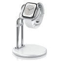 Stojak do Apple Watch SAW-300 ładowanie srebrny
