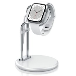 Stojak do Apple Watch SAW-300 ładowanie srebrny