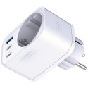 Adapter sieciowy Hyper Charger 30W 1xUSB-A 2xUSB-C 1x Schuko PD QC 3.0 białt