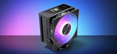 Chłodzenie powietrzne Volcano 0C T102 LCD ARGB 120 czarne