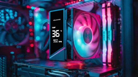 Chłodzenie powietrzne Volcano 0C T102 LCD ARGB 120 czarne