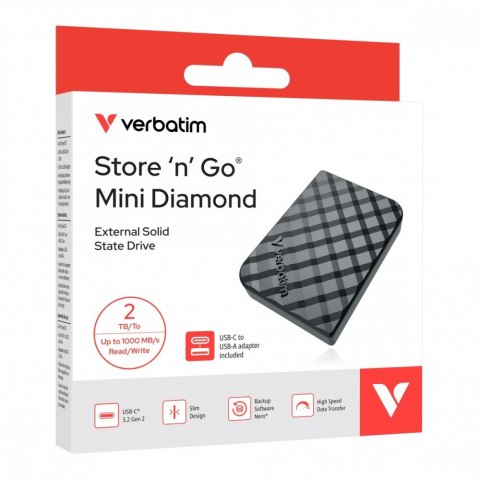 Dysk SSD Mini Diamond 2TB USB-C 2TB 32026