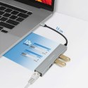 HUB USB3.2 3xUSB-A, 1x RJ45 Gigabit Ethernet