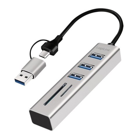 Hub 3xUSB3.0 z czytnikiem kart pamięci