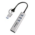 Hub 3xUSB3.0 z czytnikiem kart pamięci