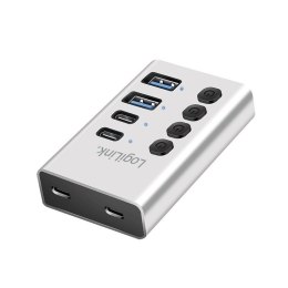 Hub 4xUSB3.2 Gen1 z przełącznikiem on/off