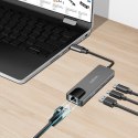 Hub USB 3.2 Gen 1,3port y, z 2.5G Gigabit ethernet