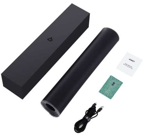 KM-P7 RGB podkładka pod mysz i klawiaturę XXL gamingowa| 900x400x4mm | wodoodporna | gumowany spód | aplikacja G-aim Control Cen
