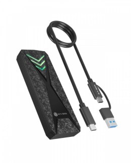 Obudowa dysku IB-1805ML-CU31 NVMe M.2 SSD, RGB oświetlenie