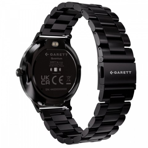 Smartwatch Quantum czarny stalowy