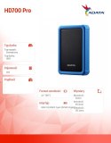 Dysk twardy Durable HD700 Pro 1TB USB3.2 niebieski