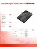 Dysk zewnętrzny SSD Store N Go 1TB 2,5" USB-C 3.2 Czarny 53230