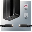 EEM2-40G Obudowa zewnętrzna aluminiowa USB4 Gen 3x2 M.2 SSD NVMe 40Gbps passive, USB-C cable, silicon sleeve