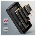 EEM2-40G Obudowa zewnętrzna aluminiowa USB4 Gen 3x2 M.2 SSD NVMe 40Gbps passive, USB-C cable, silicon sleeve