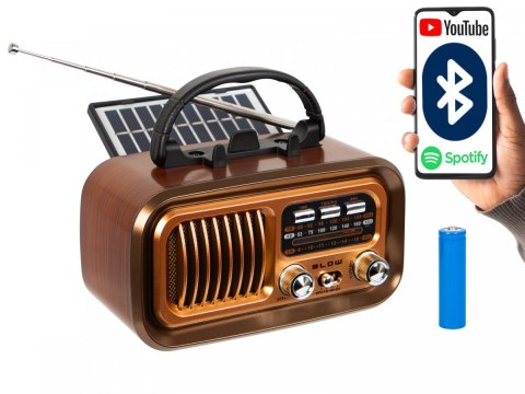 Radio przenośne analogowe AM/FM RA16 solarne