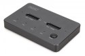 Stacja dokująca dysków z funkcją klonowania | USB-C 3.2 Gen2 10Gbps | SSD M.2 NVMe (max. 2x 4TB) | Funkcja Offline Clone | Czarn