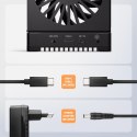 ADSA-M2C22 Stacja dokująca USB4 dla 2x M.2 NVMe SSD z funkcją klonowania dysków bez komputera, z wentylatorem chłodzącym