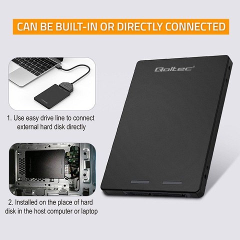 Adapter na dysk M.2 SSD | SATA NGFF do SATA III | 2TB | Super speed 6Gb/s | Czarny