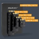 Adapter na dysk M.2 SSD | SATA NGFF do SATA III | 2TB | Super speed 6Gb/s | Czarny