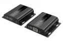 Przedłużacz (extender) po skrętce kat.6 HDMI 4K/60Hz przez IP 1G lub do 120m/200m, max. 253 odbiorniki, sterowanie IR - zestaw (