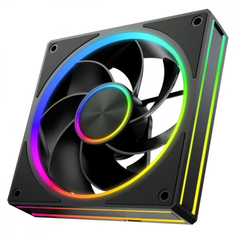 Wentylator VOLCANO LOOP REVERSE ARGB 120 Czarny