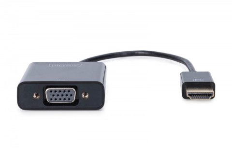 Konwerter/adapter audio-video HDMI do VGA, 1080p FHD, z audio 3.5mm MiniJack