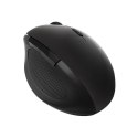 Mysz optyczna radiowa 2.4GHz 1600dpi ergonomiczna czarna