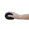 Mysz optyczna radiowa 2.4GHz 1600dpi ergonomiczna czarna