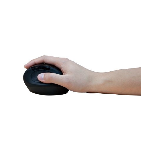 Mysz optyczna radiowa 2.4GHz 1600dpi ergonomiczna czarna