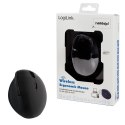 Mysz optyczna radiowa 2.4GHz 1600dpi ergonomiczna czarna