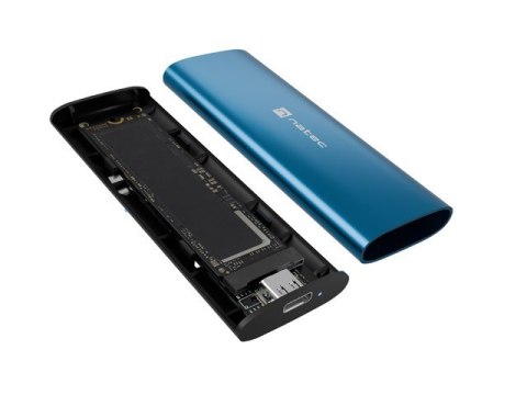 Obudowa SSD zewnętrzna RHINO M.2 NVME USB-C 3.2 horizon blue