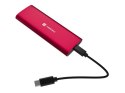 Obudowa SSD zewnętrzna RHINO M.2 NVME USB-C 3.2 ruby red