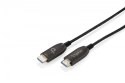 Kabel połączeniowy hybrydowy HDMI AOC | HDMI-A męski-męski | HDMI 2.1 | UHD-2 8K@60Hz | 48Gbps |HDR, eARC, HDCP 2.2, CEC | 15m