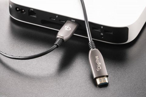 Kabel połączeniowy hybrydowy HDMI AOC | HDMI-A męski-męski | HDMI 2.1 | UHD-2 8K@60Hz | 48Gbps |HDR, eARC, HDCP 2.2, CEC | 30m