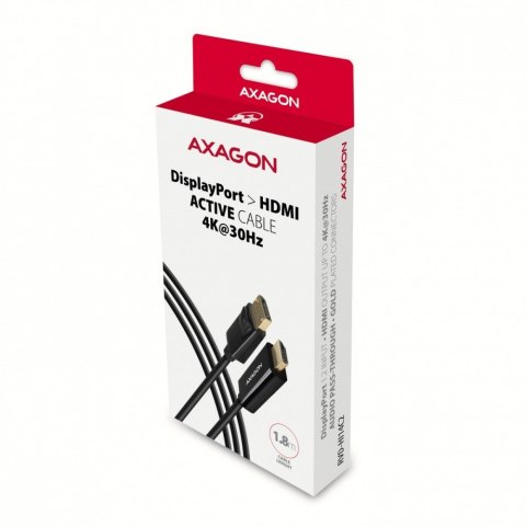 RVD-HI14C2 Adapter aktywny DisplayPort -> HDMI 1.4, 4K/30Hz, kabel 1,8m