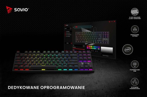 Klawiatura mechaniczna RGB Tempest X2 Outemu Brown