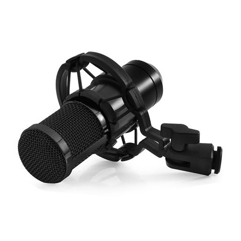 Mikrofon pojemnościowy, studyjny z zestawem akcesoriów STUDIO AND STREAMING MICROPHONE MT397K (Czarny)