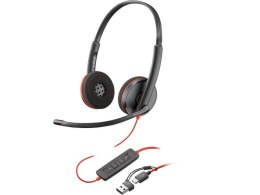 Słuchawki Blackwire 3220 USB-A/C 8X2J9A6 Czarne (Bulk)