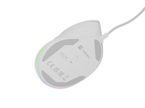 Mysz wertykalna CRAKE 2 PRO 128000DPI optyczna biała