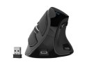 Mysz wertykalna EUPHONIE PRO 2400DPI BT 5.0 bezprzewodowa czarna