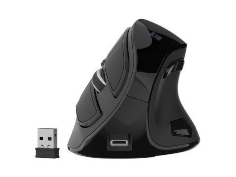 Mysz wertykalna EUPHONIE PRO 2400DPI BT 5.0 bezprzewodowa czarna