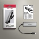 RVC-HI8KPD Adapter aktywny USB-C -> HDMI 8K/60Hz, Aluminum, PD100W, 16cm kabel