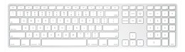 Klawiatura bezprzewodowa - aluminiowa Mac dongle USB-C Silver
