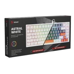 Klawiatura magnetyczna ASTRAL White OUTEMU White Jade Magnetic RGB 3 kolory keycapów
