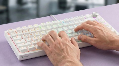 Klawiatura magnetyczna ASTRAL White OUTEMU White Jade Magnetic RGB