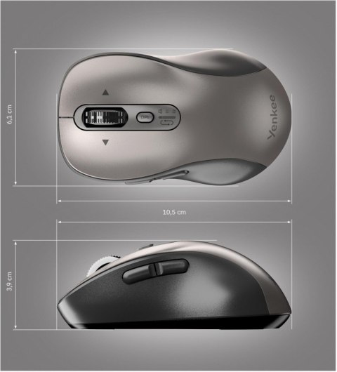 Mysz bezprzewodowa Dual Bluetooth + USB 2,4GHz YMS 2010SR GYRO