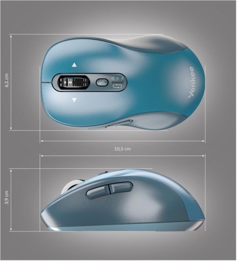 Mysz bezprzewodowa Dual Bluetooth+USB2,4Ghz YMS 2010BE GYRO