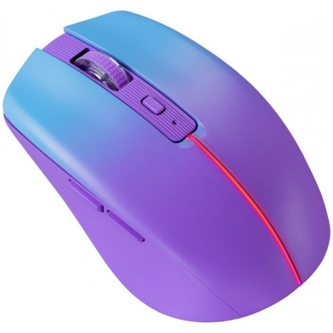 Mysz bezprzewodowa MYSTERY MM-301 RF+BT 1600DPI 6P fioletowa