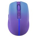 Mysz bezprzewodowa MYSTERY MM-301 RF+BT 1600DPI 6P fioletowa