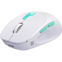 Mysz bezprzewodowa NITTA MM-307 RF+BT 1600DPI 6P biała